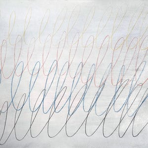 Cy Twombly ha firmato il disegno d'epoca su carta Arte americana astratta