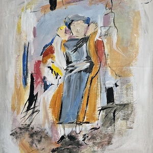 Jack Tworkov Signed Vintage Oil Painting Abstract Expressionism American Art