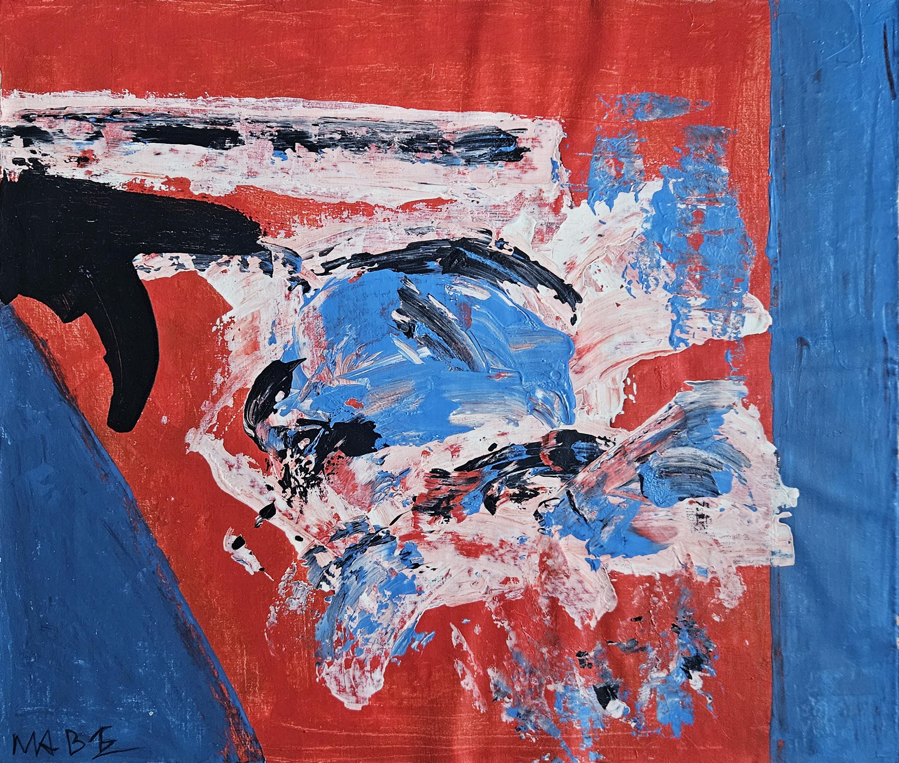Manabu Mabe Signed Oil Painting Brazilian Abstract Expressionist 