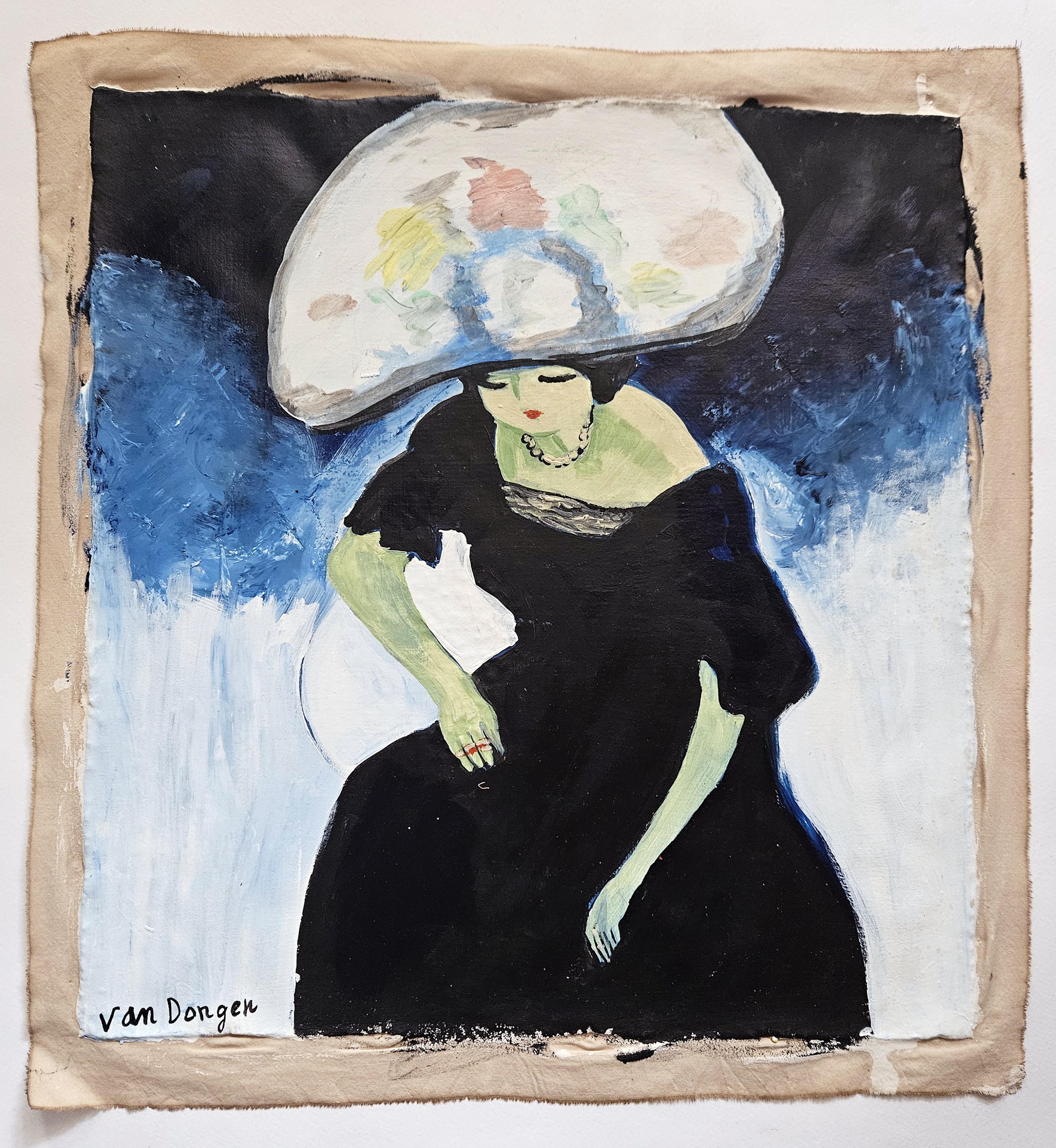 Kees Van Dongen Signed Vintage Oil Painting Dutch Fauvist