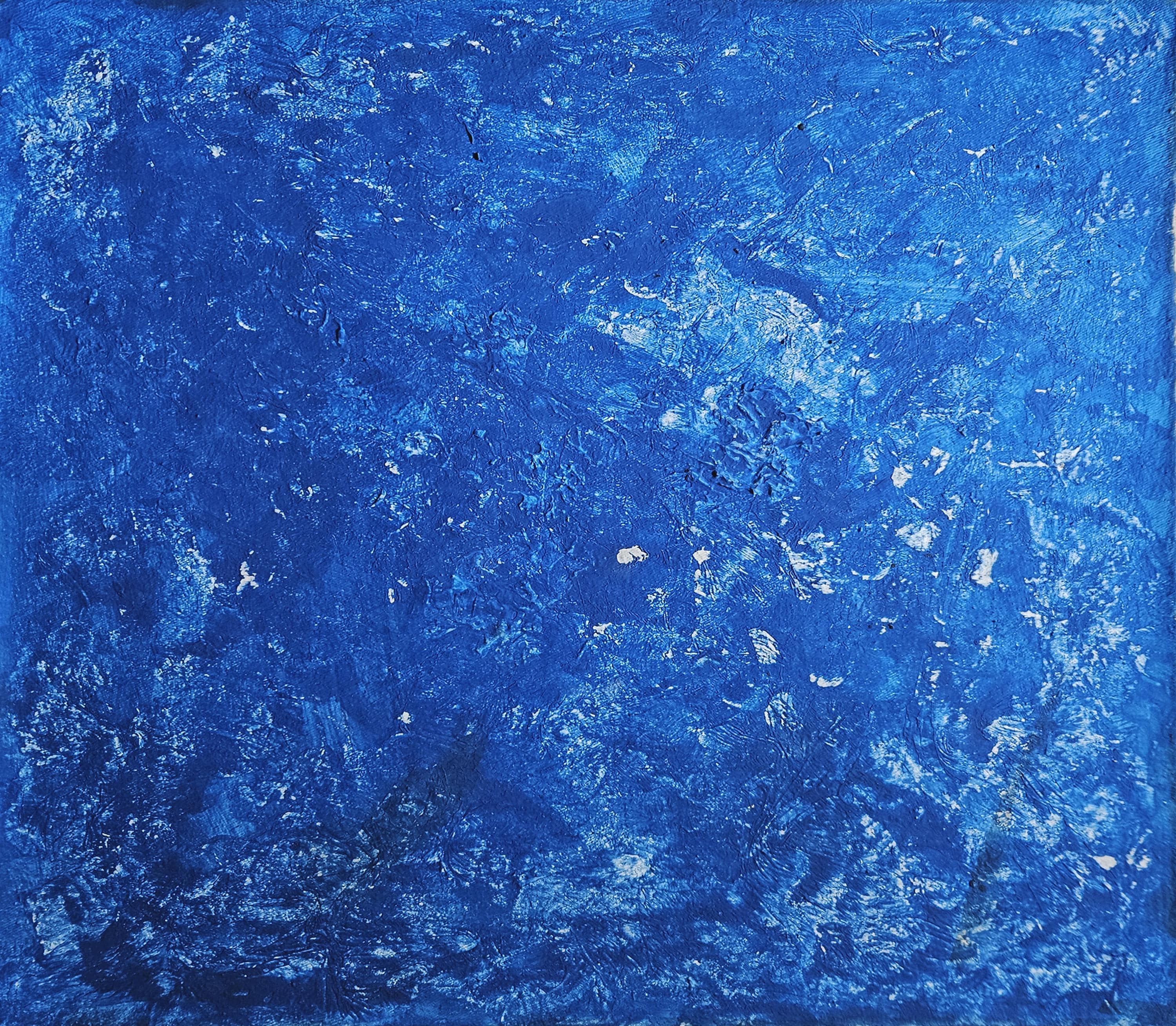 Yves Klein Signed Vintage Painting Monochrome Abstract Expressionist Art