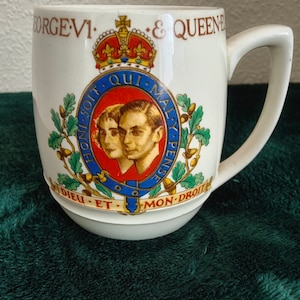 King George VI 1937 Coronation Mintons Commemorative Mug.