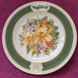 Spode Royal Botanic Gardens Kew Flora Exotica Sammler Platte Princess Wales Conservory 1987