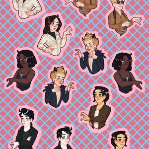 Unofficial Sandman Season 1 Friendship / Relationship A5 sticker sheet