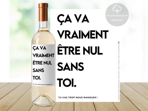 Ouvre-bouteille En Bois - Cadeau Humour Pour Collègue, Départ, Anniversaire Ou Noël