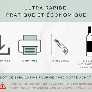 Étiquette vin retraite cadeau retraite homme / femme Nouvelle vie retraité Déco départ retraite Téléchargement immédiat À IMPRIMER image 8