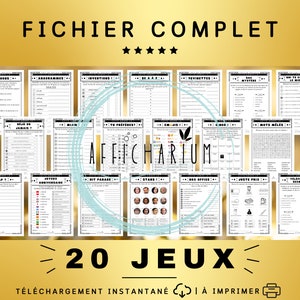 Année 1964 20 jeux d'anniversaire à imprimer, lot de jeux d'anniversaire 60 ans à imprimer réponses incluses Téléchargement immédiat image 2