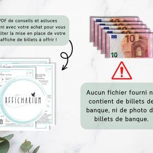 Cadeau 20 ans ton premier million, cadeau argent, affiche message surprise pour billets à offrir, téléchargement immédiat À IMPRIMER image 6