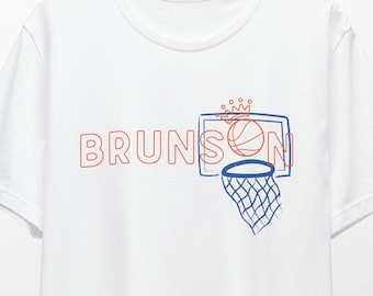 Brunson Basket Sketch, New York Basketball Shirt, New York Shirt, New York Knicks Shirt, Brunson Shirt, Orange and Blue Shirt, Knicks Shirt