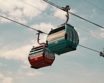 Skyliner Print, Epcot Print, Theme Park Print, Amusement Park Print, Epcot Photography, Disney Photography