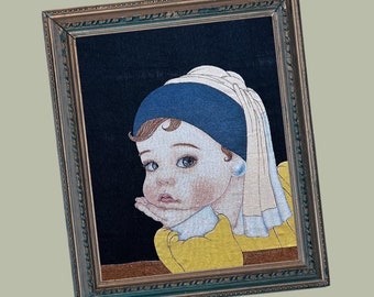 Girl with a Pearl earring Throw Blanket 160x130