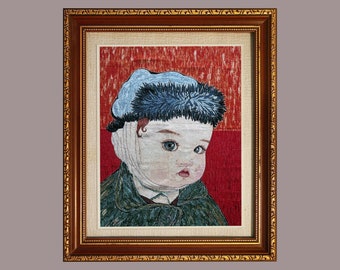 Van Gogh Portrait Throw Blanket 160x130