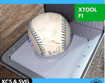 Golf Ball, Base Ball, Soft Ball Jig xTool F1 Laser Engraver, 3D Printed Jig, xTool Fiber Laser Jig, Laser Jig, Fiber Jig, XCS File