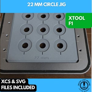 22 mm Circle Jig xTool F1 Laser Engraver