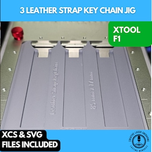 3 Leather Strap Key Chain Jig xTool F1 Laser Engraver