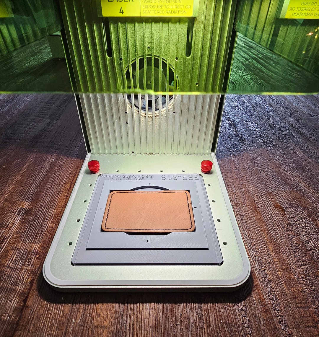 3X2 Rectangle and 2.5 Circle Leather Patch Jig Xtool F1 Laser Engraver ...