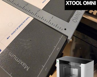 xTool Omni 01 Gabarit d'alignement UV pour règle et niveau | Gabarit de plateau laser imprimé en 3D | Alignement du point zéro par règle coulissante