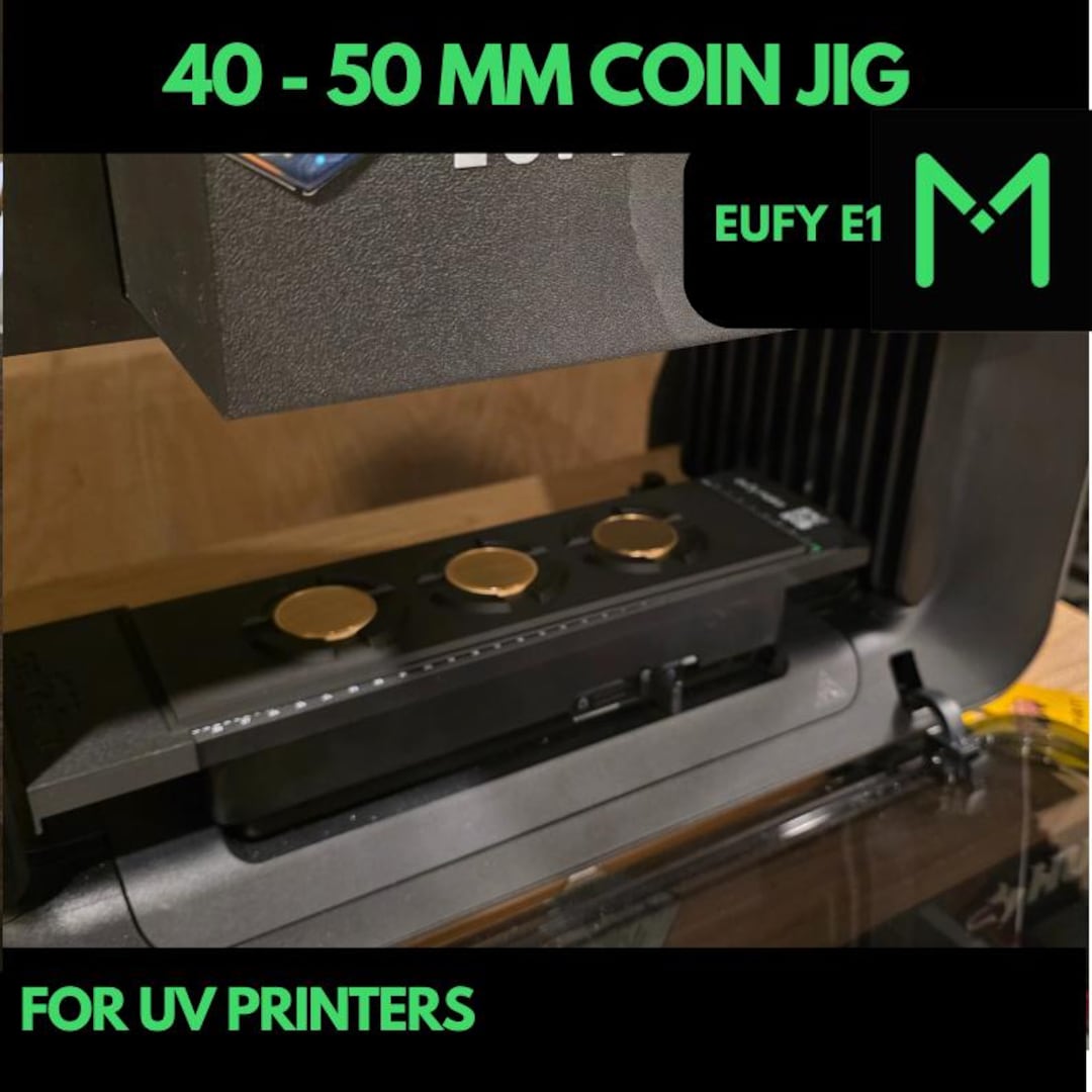 EUFY E1 UV Printer 40-50 Mm Challanger Coin Jig, 40-50 Mm Challanger ...