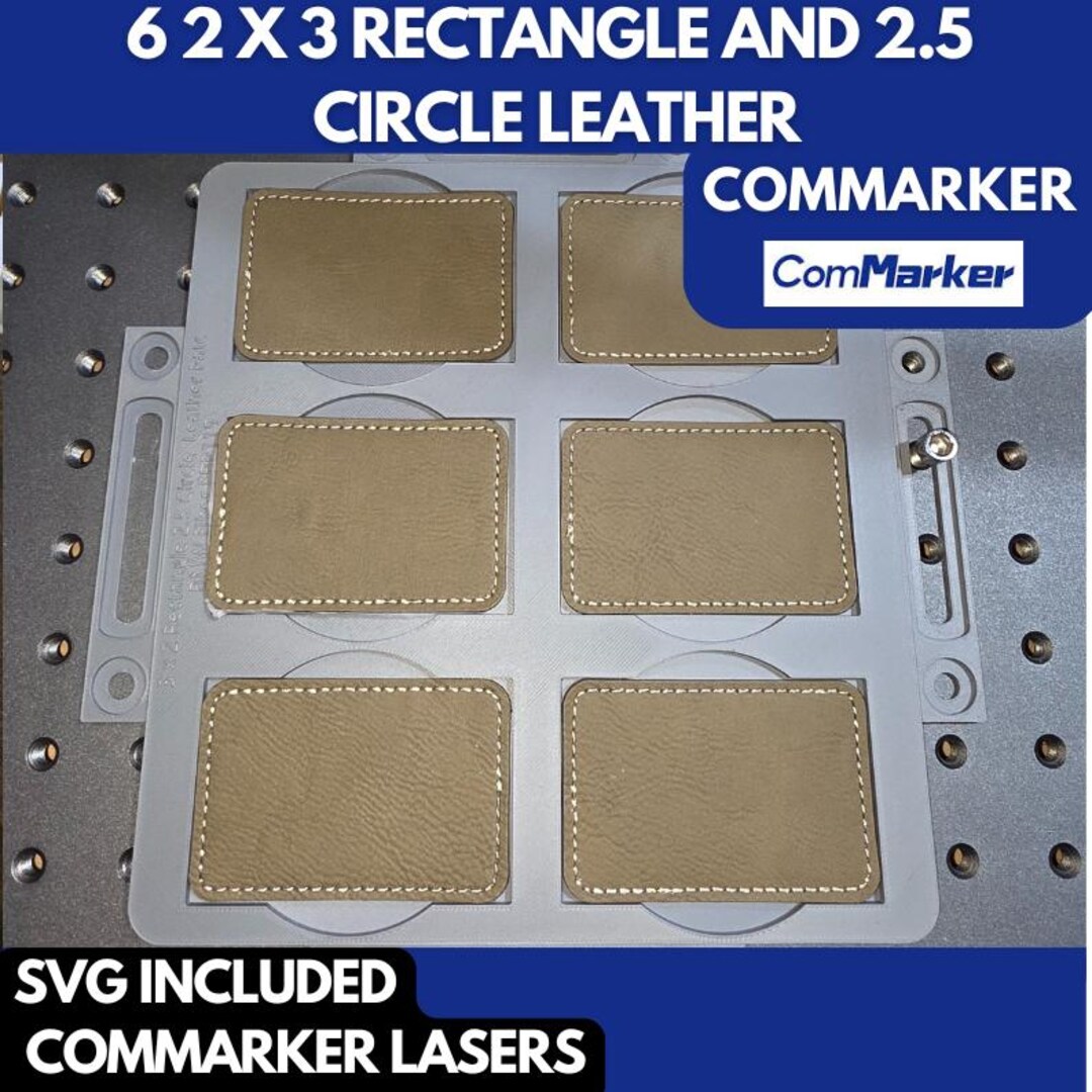 6 2 X 3 Rectangle and 2.5 Circle Leather Patch Jig, Shot Glass Jig, 3D ...