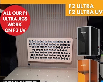 xTool F2 Ultra and F2 Ultra UV Carbon Pre Filter, 3D Printed Jig, xTool Fiber Laser Jig, xTool F2 Ultra Jig, Fiber Jig, 3D Jig, XCS File