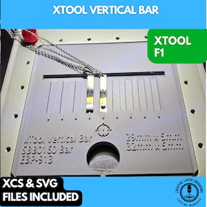 xTool Vertical Bar Jewelry Jig  for the xTool F1 Laser Engraver