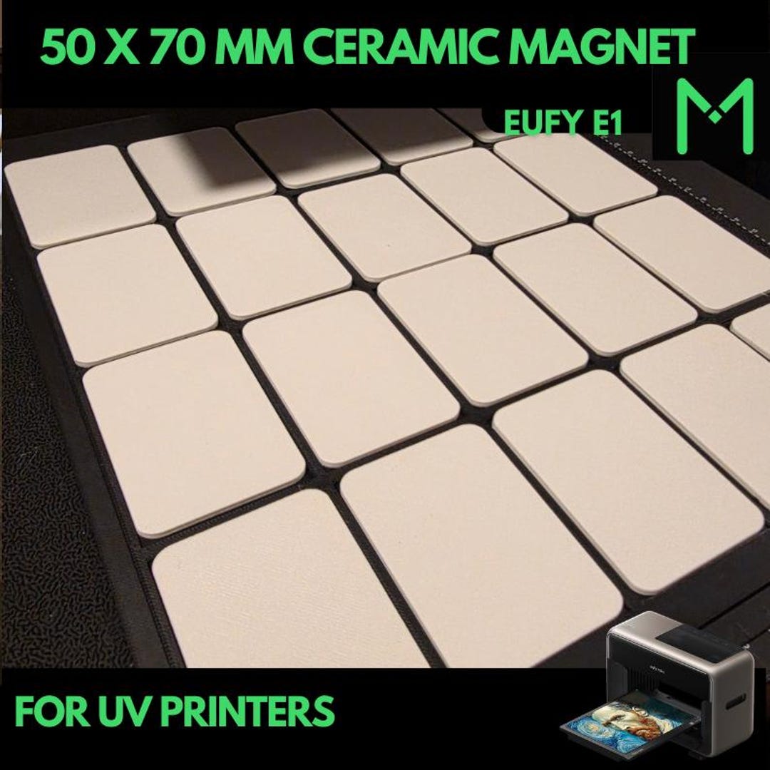 Eufymake E1 Magnet Jig for 50x70mm Ceramic Magnets | UV Printer ...