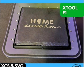xTool F1 Laser Engraver Deluxe Square and Circle Coaster Jig