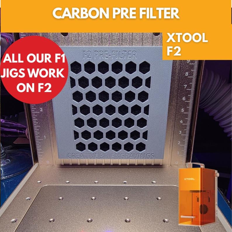 F2 Filter Xtool F2 Internal Carbon Pre Filter, Pre Filter, Xtool F2 Prefilter ...