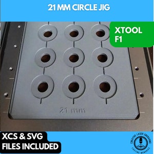21 mm Circle Jig xTool F1 Laser Engraver