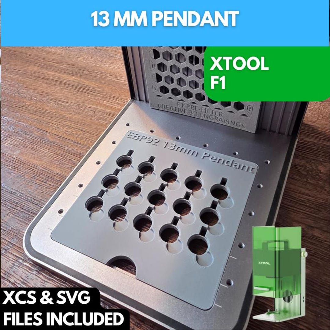 13 Mm Pendant Jig Xtool F1 Laser Engraver, Xtool F1 13 Mm Circle