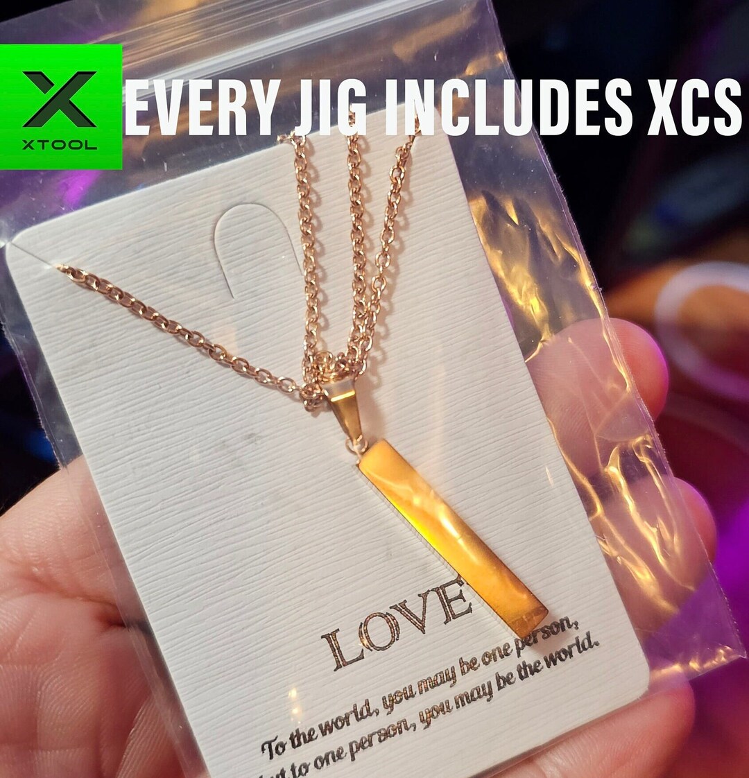 18 Xtool Vertical Bar Jewelry Jig for the Xtool F1 Laser Etsy