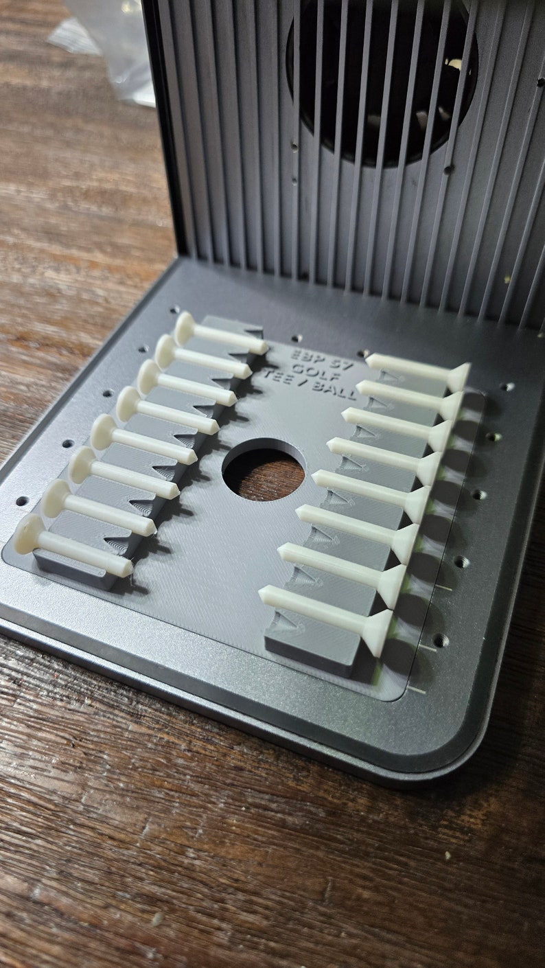 Golf Tee Jig xTool F1 Laser Engraver, 3D Printed Jig, xTool Fiber Laser Jig, Laser Jig, Fiber Jig, XCS File, image 4