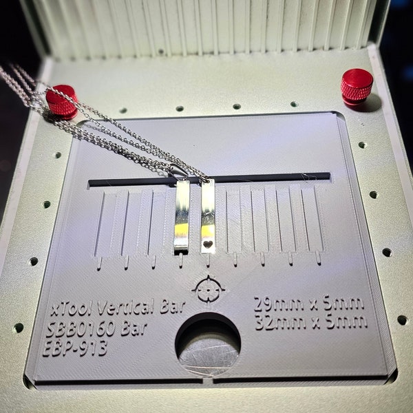 xTool Vertical Bar Jewelry Jig  for the xTool F1 Laser Engraver