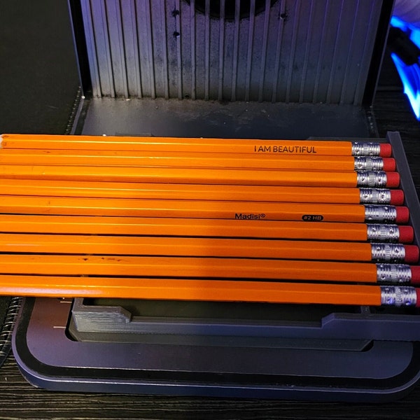 Plantilla para 9 lápices y bolígrafos con alineación Grabador láser xTool F1