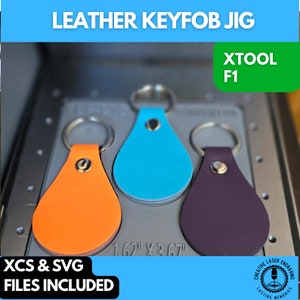 Leather Key Fob Jig xTool F1 Laser Engraver