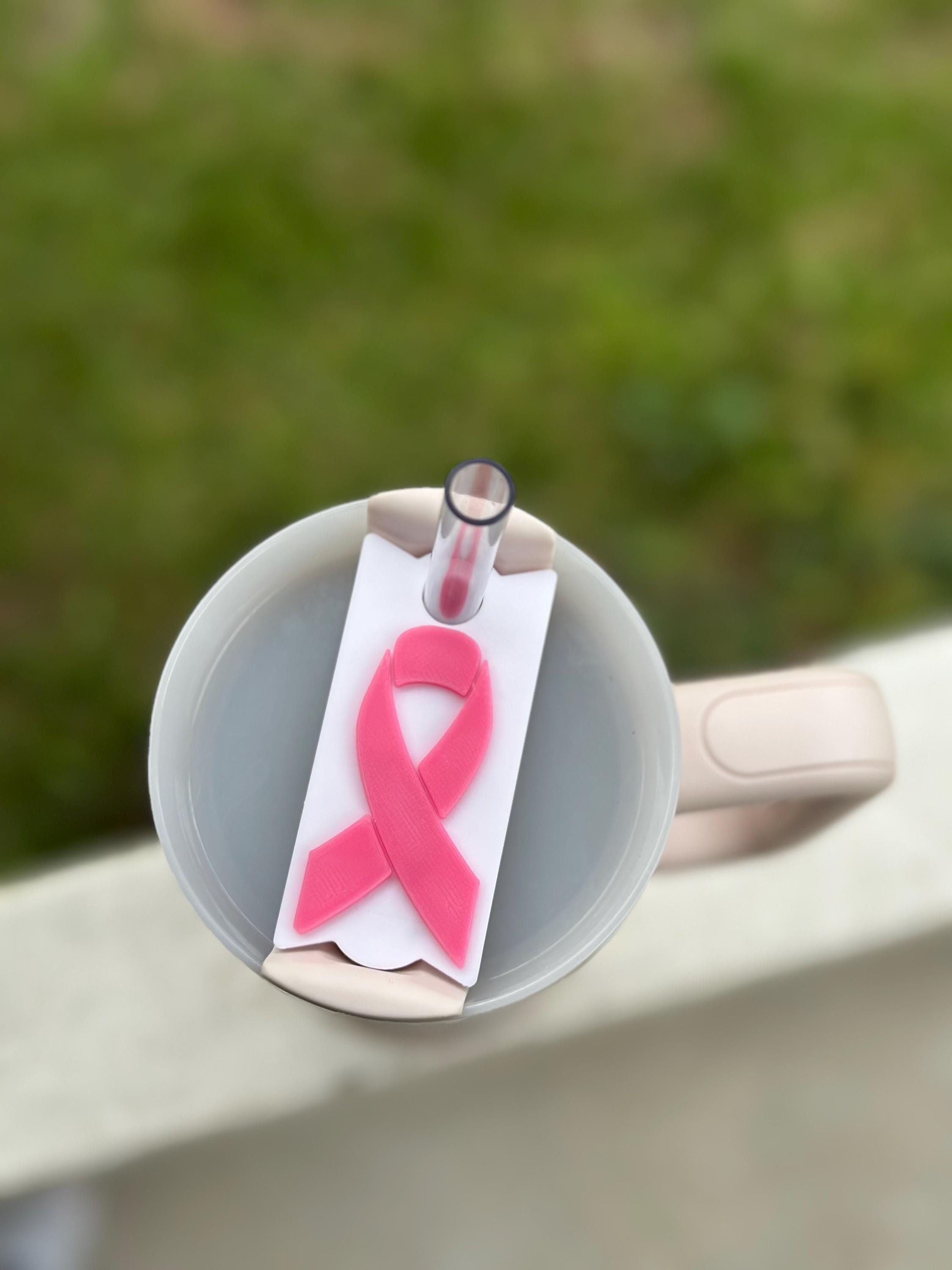 Breast Cancer Awareness Breast Cancer Ribbon Stanley Cup Accessories ...
