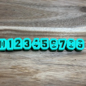 Number Clay Cutters, Jersey Numbers, Polymer Clay Cutters, Cutters for Polymer Clay, Mini Cookie Cutters, Sport Numbers, 3d Printed Cutters