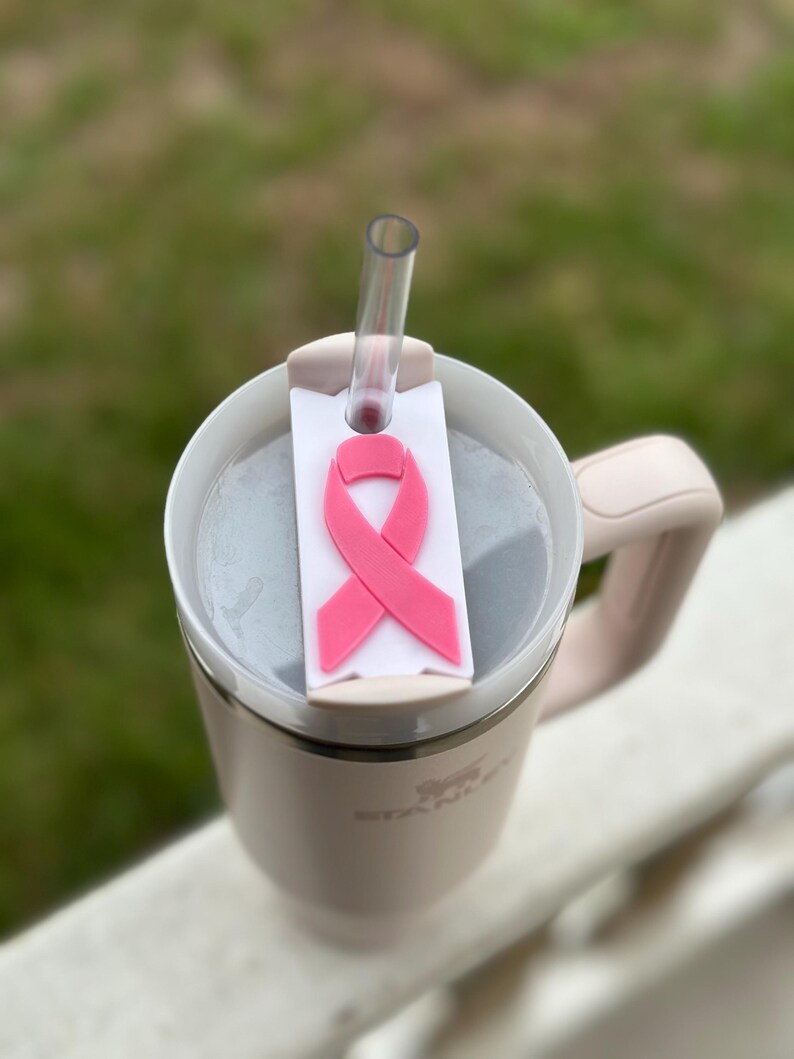 Breast Cancer Awareness Breast Cancer Ribbon Stanley Cup Accessories ...
