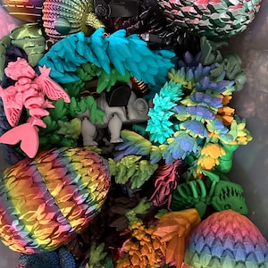 3D Printed Mystery Box Surprise Gift | Unique Random Miniatures, Toys, Fidgets & Collectibles | Fun Geeky Gift for All Ages | 3D Printed
