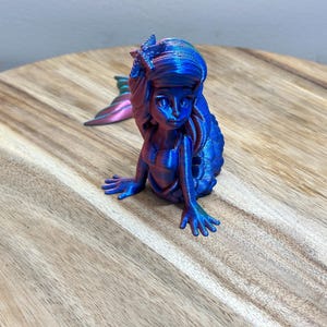 3D Printed Articulated Mermaid: Barbie Doll Toy, Fairy Tale Gift