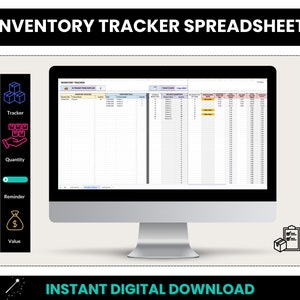Inventory Tracker Spreadsheet, Product Inventory, Order Management, Stock Tracking Template, Small Business Inventory Management Spreadsheet