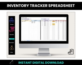 Inventory Tracker Spreadsheet, Product Inventory, Order Management, Stock Tracking Template, Small Business Inventory Management Spreadsheet