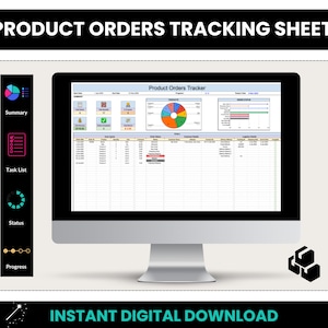 Product Orders Tracking Sheet, Sales Order Log Spreadsheet, Small Business Product Orders, Product Delivery Tracking Google Spreadsheet