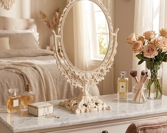 Vintage Decorative Vanity Mirror, Nordic Ins Style Room Decor