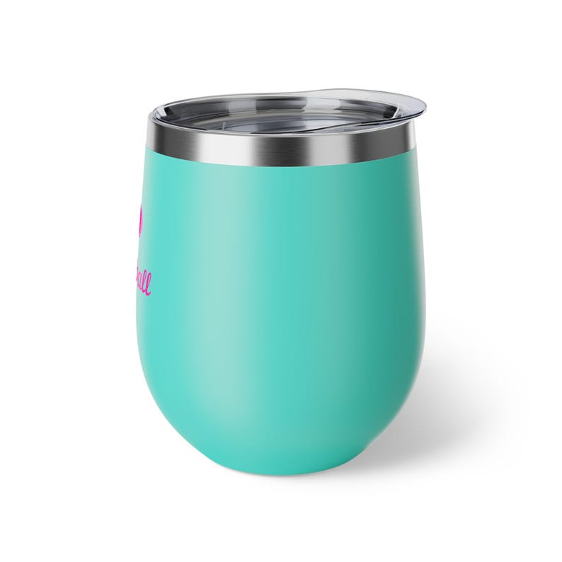 Bicchiere da vino Pickleball, regalo per la mamma, tazza isolata da 12 once, regalo per la mamma, regalo per lei, bicchiere da vino in acciaio inossidabile immagine 8