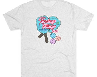 2026 MSMOC Spring Fling Pickleball Tournament Unisex Tri-blend Tee