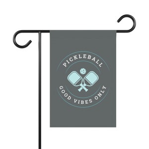 Pickleball Good Vibes Yard Flag | Pickleball Garden & House Banner | Pickleball Gifts