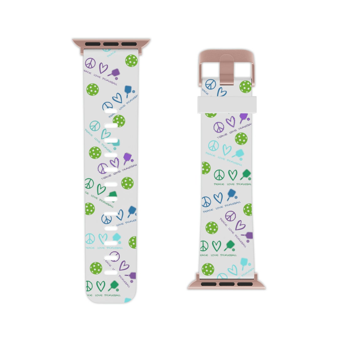 Pickleball Watch Band for Apple Watch Peace Love Pickleball Women's