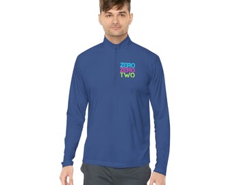 Pickleball Quarter-Zip Pullover | "Zero Zero Two" Design, Moisture Wicking