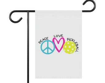 Pickleball Garden & House Flag / Peace Love Pickleball Yard Flag / Pickleball Gifts House Banner